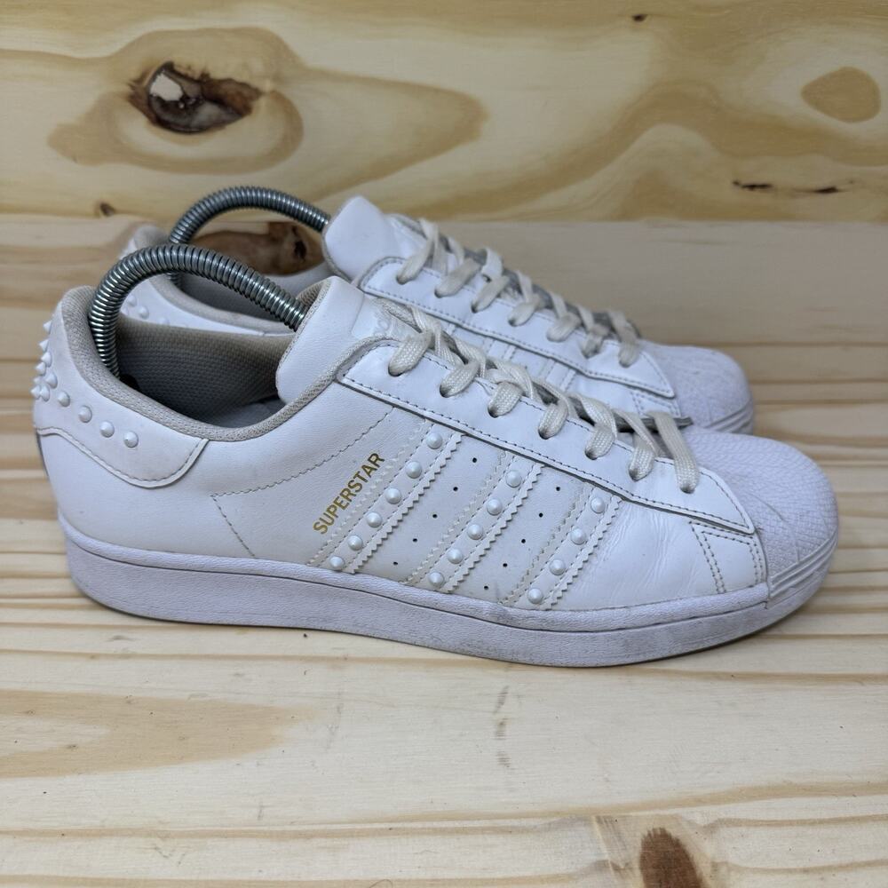 adidas FV3397 Womens Superstar Studded Sneakers Shoes Casual Size 10
